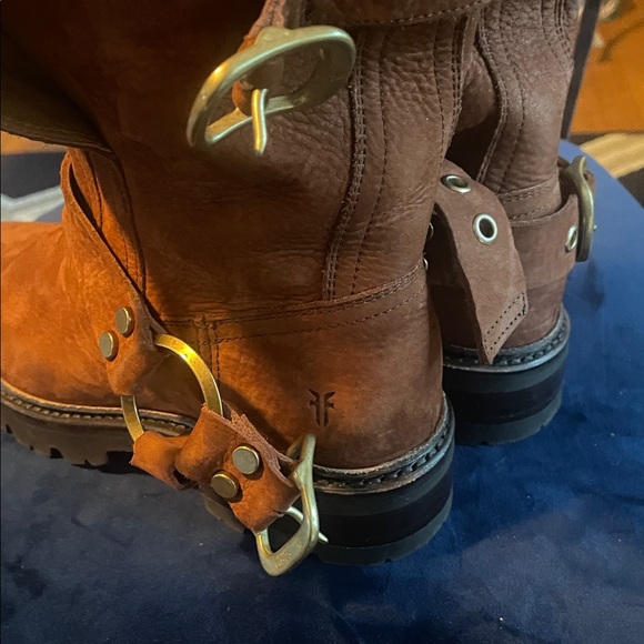 Brown Leather Buckle Boots - Picture 3 of 3